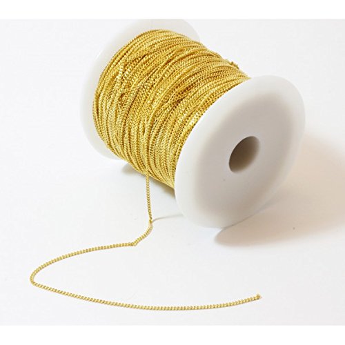 1 M - chaine extra fine maillon - dorée - 1.5mm...