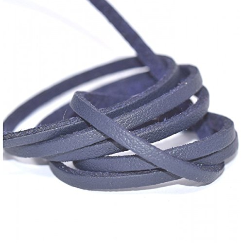 1 mètre de suédine imitation cuir bleu marine 3...
