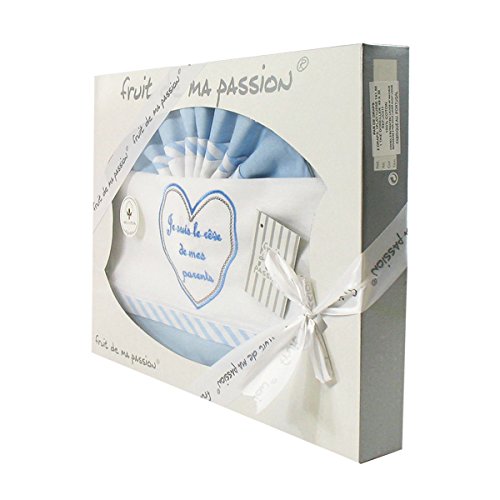 Fruit de ma passion Coffret Parure de draps bleu - Je suis le rêve de mes parents 3701063300287 (3701063300287)