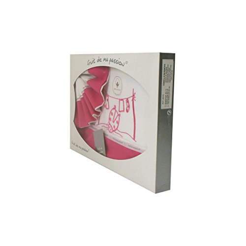 Fruit de ma passion Coffret Parure de draps pour berceau, landau, couffin fushia - Motif Coccinelle 3701063300447 (3701063300447)