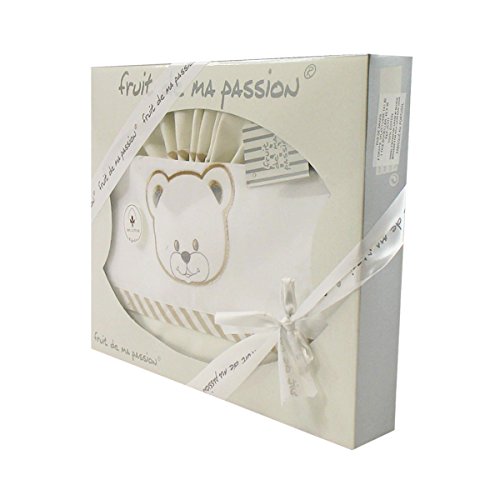 Fruit de ma passion Coffret Parure de draps beige clair - Motif tête d'ours 3701063304780 (3701063304780)