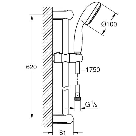 GROHE Robinet bain douche thermostatique grohth...