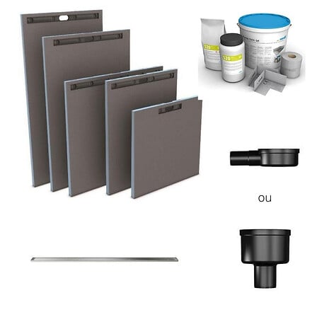 WEDI WEDI Receveur à carreler avec barette de finition inox 180 x 90 cm ... code EAN 3701068213896 