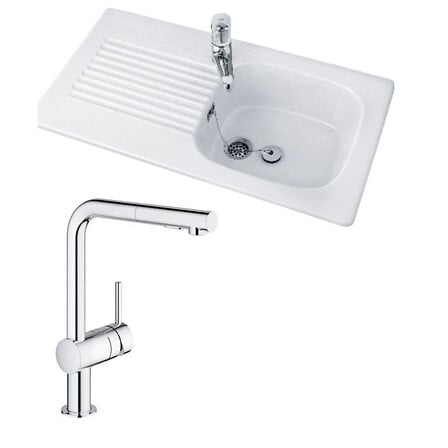 VILLEROY_ET_BOCH Evier Tudor + Robinet cuisine ...