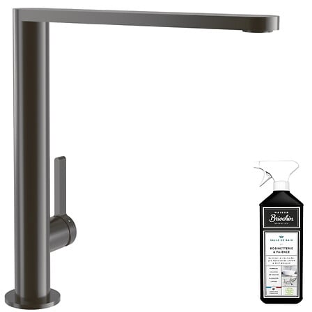 Robinet cuisine Finera, anthracite, Avec nettoyant