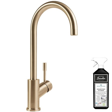 Robinet cuisine Umbrella, or mat, Avec nettoyant