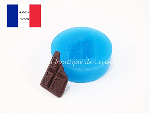 Moule silicone miniature tablette de chocolat c...