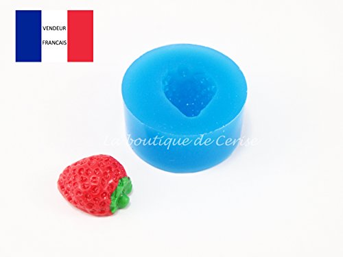 Moule silicone miniature fruit fraise pour fimo...