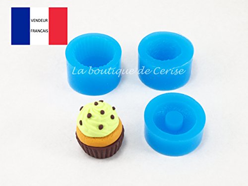 Moule silicone miniature cupcake pour fimo, pât...