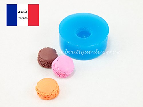 Moule silicone gateau miniature macaron 1cm pou...