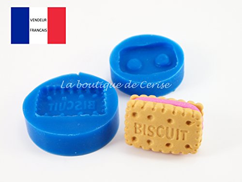 Moule silicone miniature Biscuit fourré pour fi...