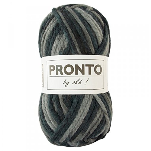 Laine PRONTO - Oké Cheval Blanc 406 Noir mix 3701081612362 CHEVAL BLANC