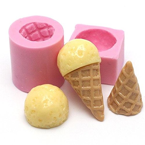 - moule miniature glace cornet en silicone