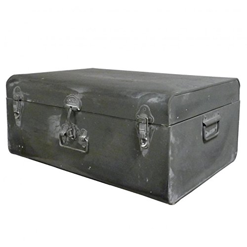 L'Héritier Du Temps Cantine de Rangement Malle à Jouets Coffre en Zinc Style Ancien 25x40x56cm 3701102505482 (3701102505482)