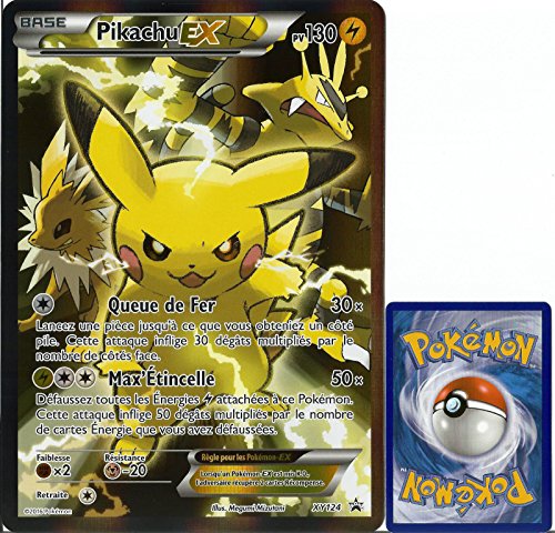 carte Pokémon XY124 Pikachu EX JUMBO 130 PV - F...
