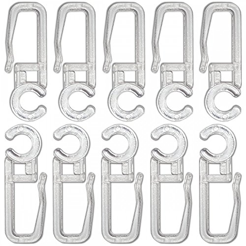 Agrafes crochets transparents pour rideaux diam...