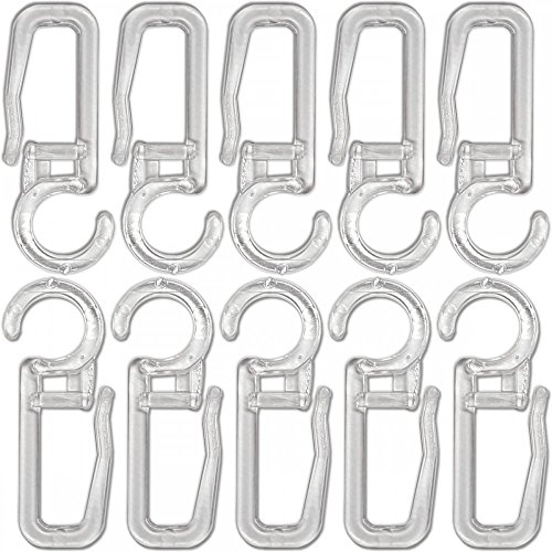 Agrafes crochets transparents pour rideaux diam...