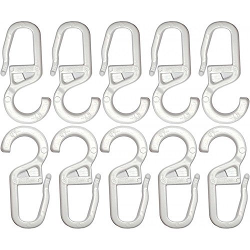 Agrafes crochets blancs pour rideaux diamètre 1...