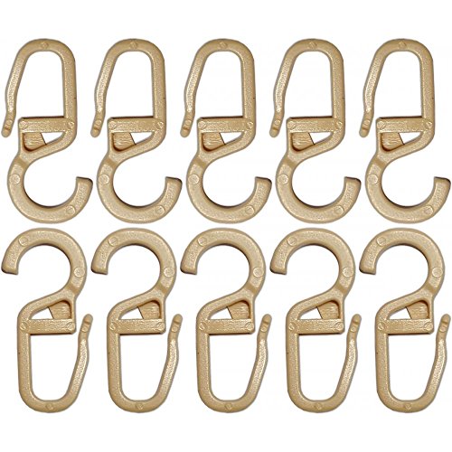 Agrafes crochets beige pour rideaux diamètre 10...