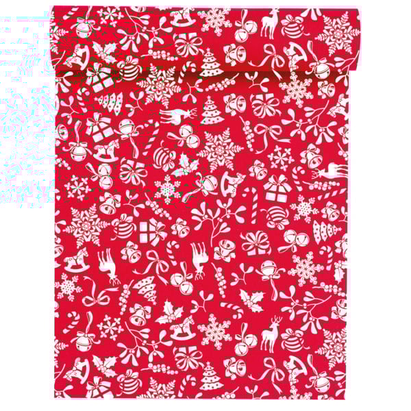 Chemin de table tissu décoré