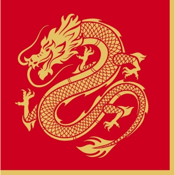 Lot de 20 serviettes décorées