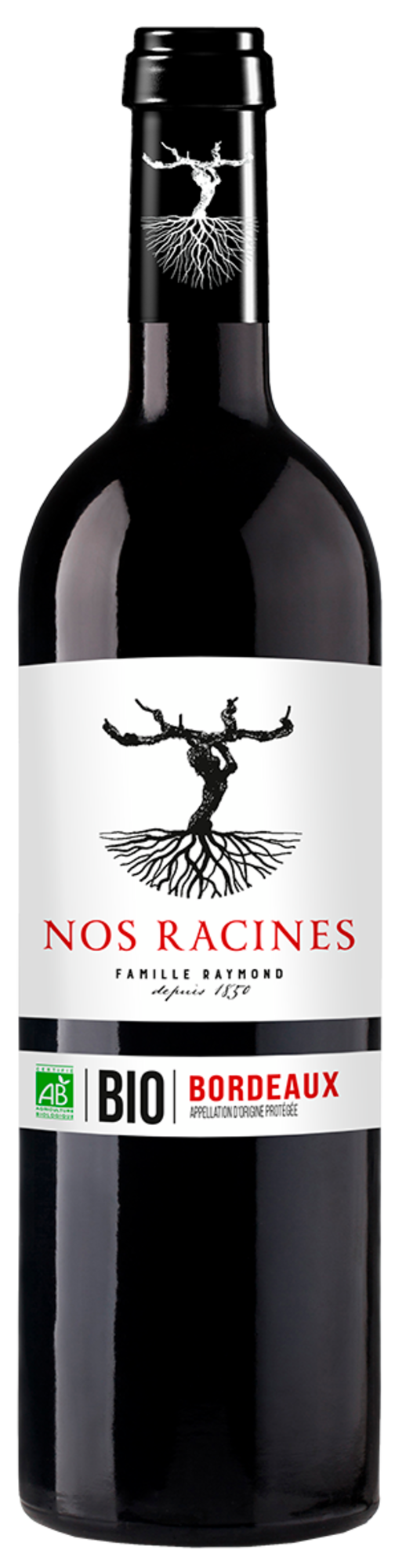 NOS RACINES AOP BORDEAUX ROUGE BIO code EAN 3701172711578 