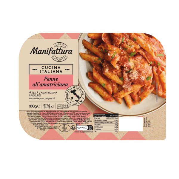 PENNE  ALL'AMATRICIANA SURGELÉ
