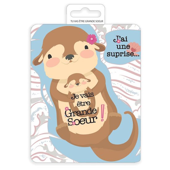  Irréversible Bijoux Carte à gratter annonce « Je vais être grande soeur »   code EAN 3701231119147 