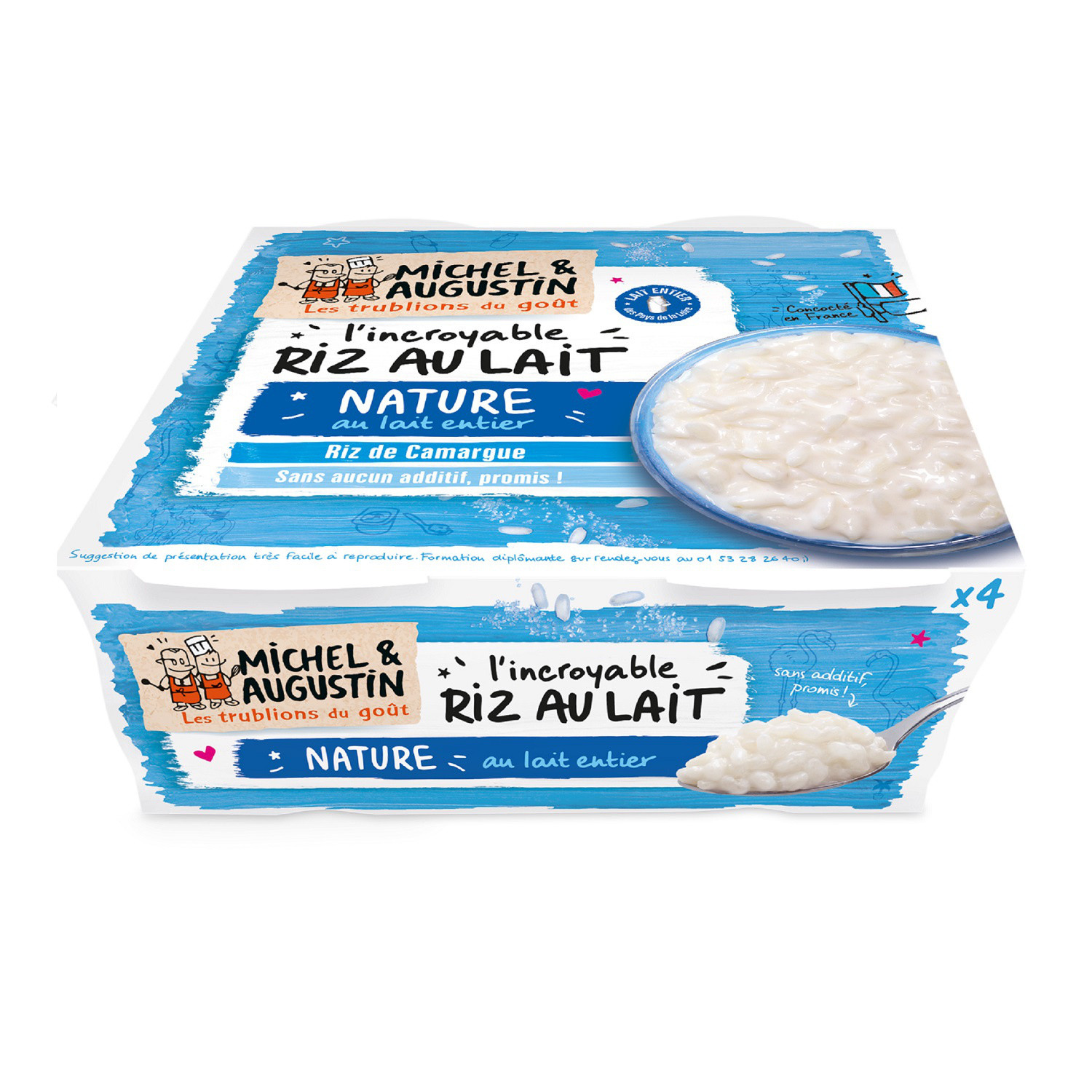 MICHEL ET AUGUSTIN Riz au lait nature MICHEL ET AUGUSTIN code EAN 3701239900259 