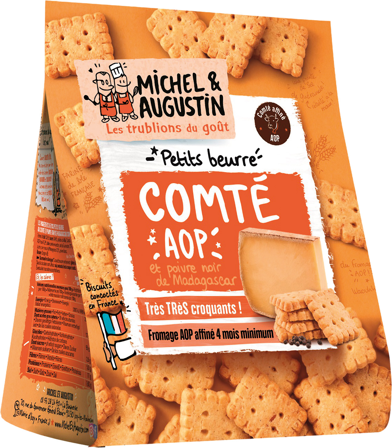  BISCUITS APERITIF MICHEL & AUGUSTIN code EAN 3701239904592 