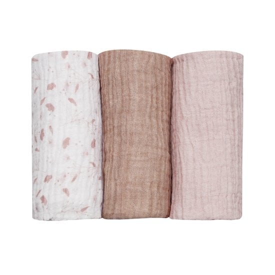  Trois Kilos Sept LOT DE 3 LANGES 70X70CM Rose et Lili 70x70 cm code EAN 3701322711816 