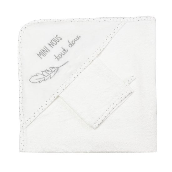  Trois Kilos Sept SET DE BAIN MINI NOUS Blanc 70x70 cm code EAN 3701322712127 