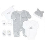 TROIS KILOS SEPT Kit Naissance Mini Nous 0 Mois Gris Chiné code EAN 3701322716002 