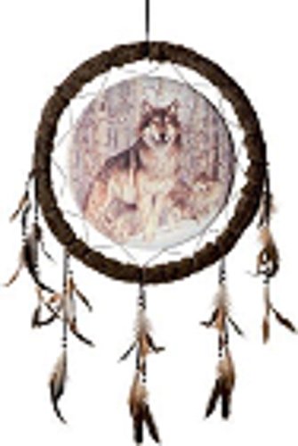 Capteur de rêve / Attrape reve Géant Loup - D.5...