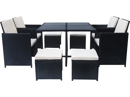 Salon de jardin résine tressée 