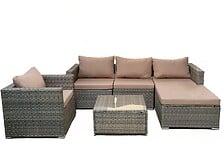 HABITAT ET JARDIN Salon de jardin en résine tre...