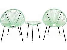 HABITAT ET JARDIN Ensemble de jardin acapulco  "Liana" - 2 places - Vert clair 3701577622592 HABITAT ET JARDIN