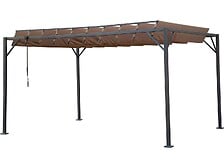 HABITAT ET JARDIN HABITAT ET JARDIN Pergola bioclimatique en tissu "Lodge" 3 x 4 m - Taupe code EAN 3701577623780 