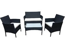 HABITAT ET JARDIN Salon de jardin bas résine 