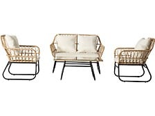 Salon de jardin en rotin 