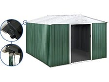 HABITAT ET JARDIN HABITAT ET JARDIN Abri de jardin métal - "Rosas " - 10.85 m² avec gouttière code EAN 3701577632478 