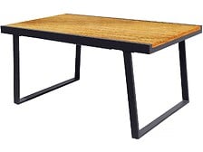 HABITAT ET JARDIN HABITAT ET JARDIN Table extensible en aluminium et bois " Iris" - 160/240 X 91  ... code EAN 3701577634243 