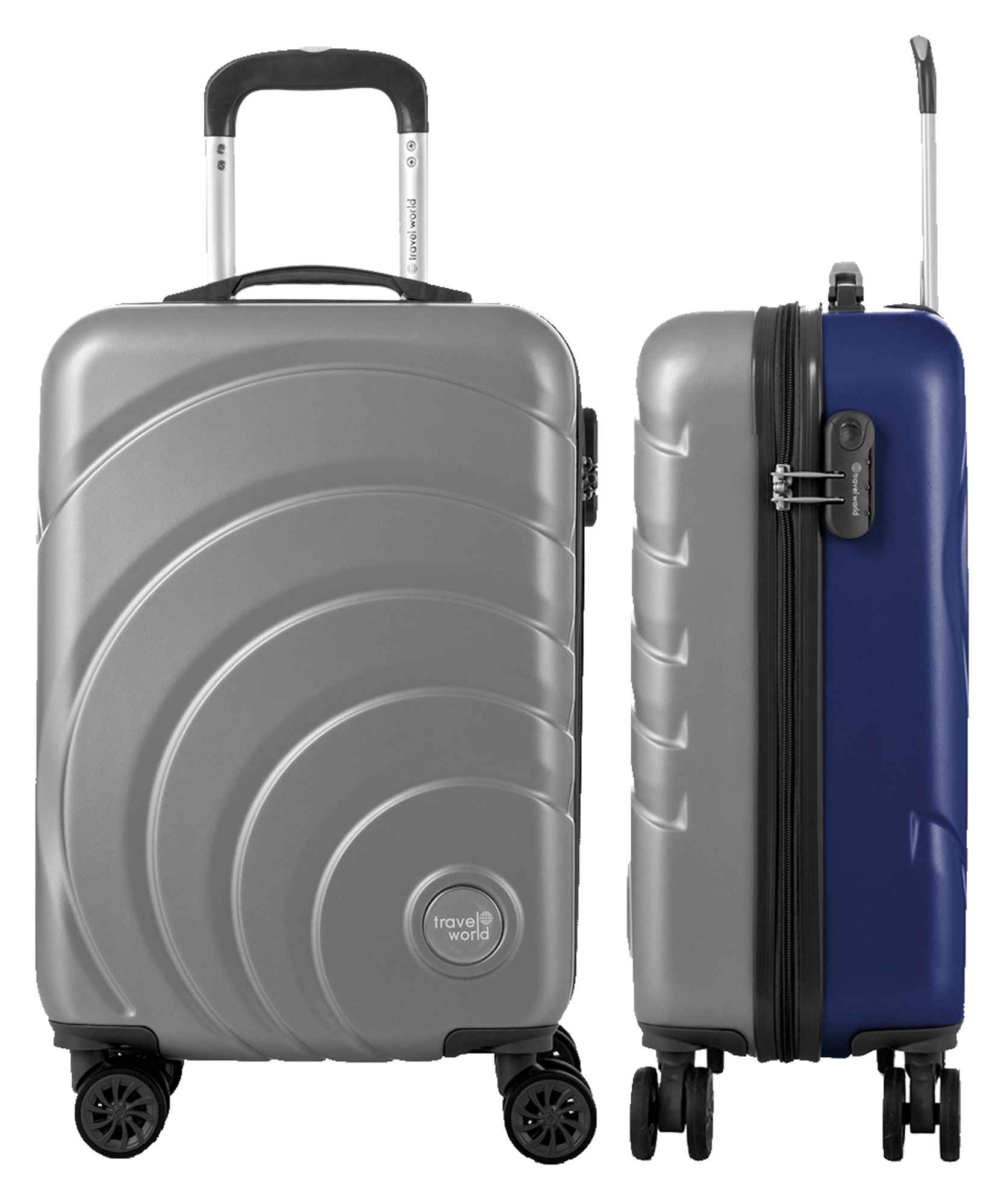 VALISE BI-COLOR 55 CM ENV.