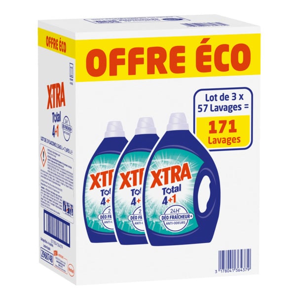  Lessive Liquide Déo Fraicheur Xtra Total code EAN 3701603708436 