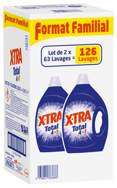  Lessive Liquide Total 4+1 X-Tra  code EAN 3701603708641 