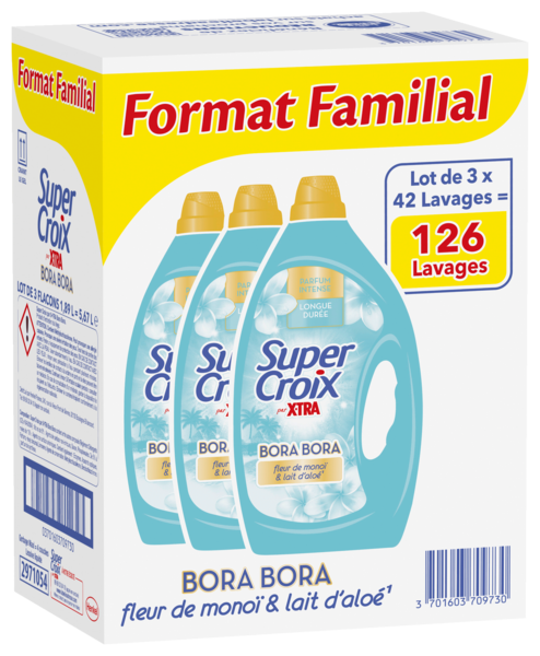  Lessive Liquide Bora Bora Fleur Super Croix code EAN 3701603709761 