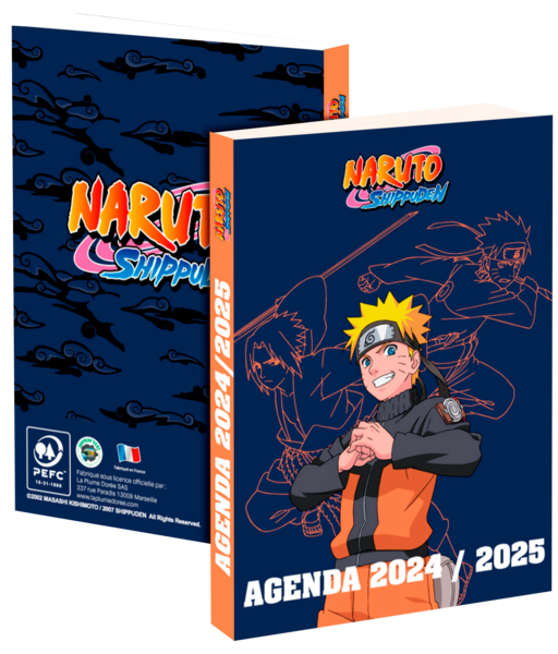 NARUTO AGENDA SCOLAIRE 2024/2025 
NARUTO code EAN 3701638709811 