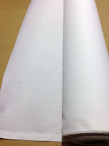 Toile point de croix AIDA 5.5 BLANC tissus brod...