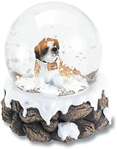 Boule de neige chien Saint Bernard