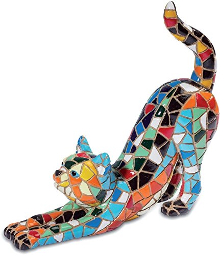 Figurine Chat mosaïque - 11 cm